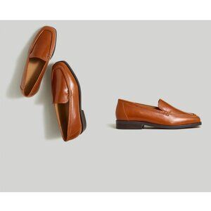 Madewell Womens $158 The Bennie Loafer Warm Coffee Leather Size 6 NO287 NEW